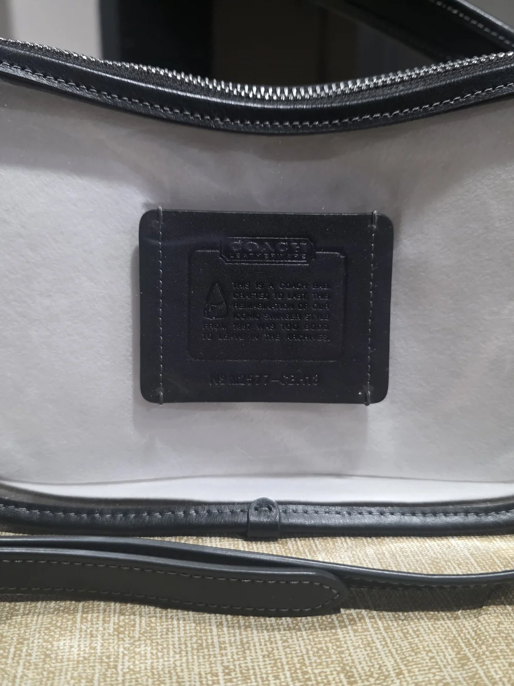 Coach Black Leather Tote Bag